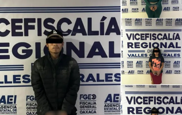 Obtiene FGEO vinculación a proceso contra cuatro personas detenidas en cateo, probables implicados en narcomenudeo que operaban en Oaxaca de Juárez