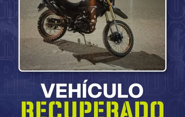 Operativo Luciérnaga permite asegurar motocicleta con número de serie presuntamente alterado