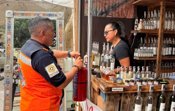 Protección Civil refuerza acciones preventivas durante las Expo Ferias de la Guelaguetza 