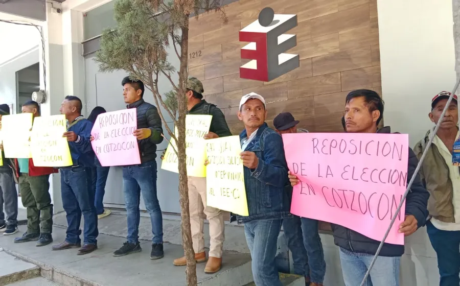 Exige Cotzocón nuevas elecciones
