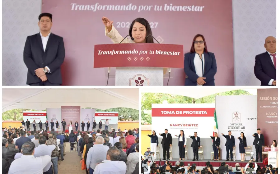 Queda legalmente instalado el ayuntamiento de Xoxocotlán que encabeza la edil Nancy Benítez