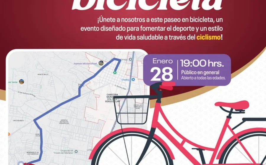 *Santa Cruz Xoxocotlán se une a la lucha contra Xoxo se une a la lucha del cambio climático con el "Paseo nocturno en bicicleta"