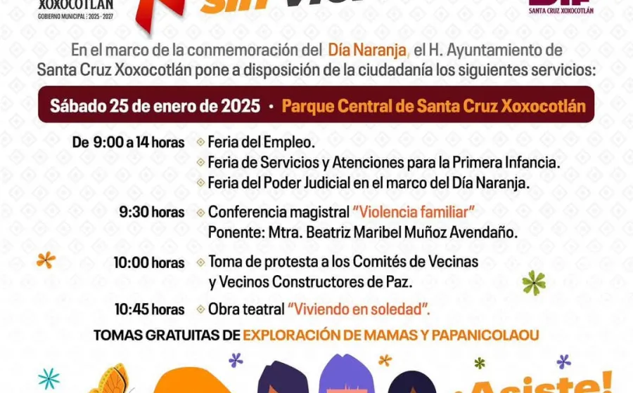 Emprende gobierno de Xoxocotlán acciones para prevenir la violencia contra mujeres