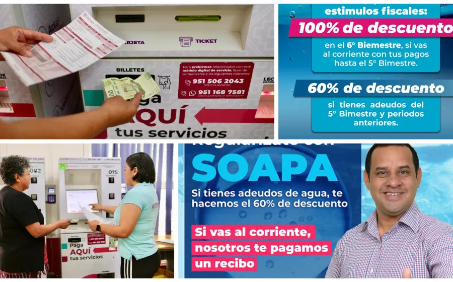 Otorga Soapa descuentos de hasta el 100% en el pago de servicio de agua potable