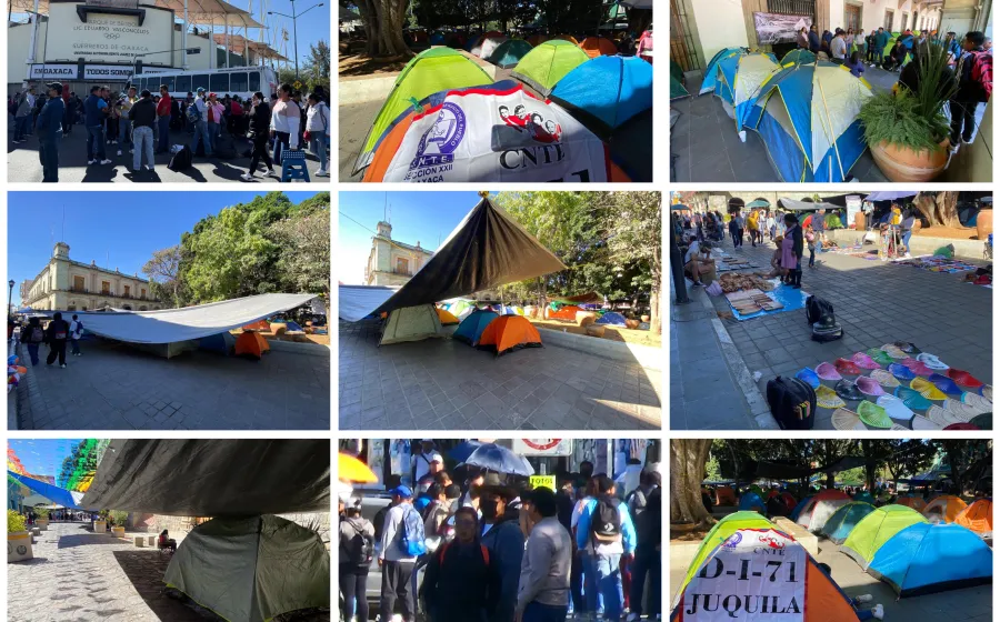 Caos en Oaxaca por bloqueos de la Sección 22