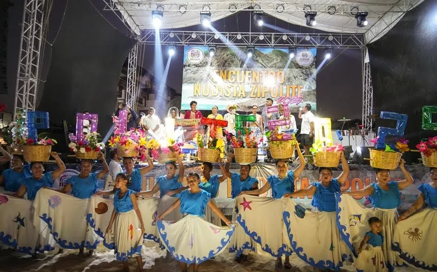 Inició el Encuentro Nudista Zipolite 2025 en la Costa Oaxaqueña