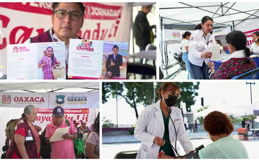 Vecinas y vecinos de Oaxaca de Juárez se benefician con los diferentes servicios de Cayapadu Lii