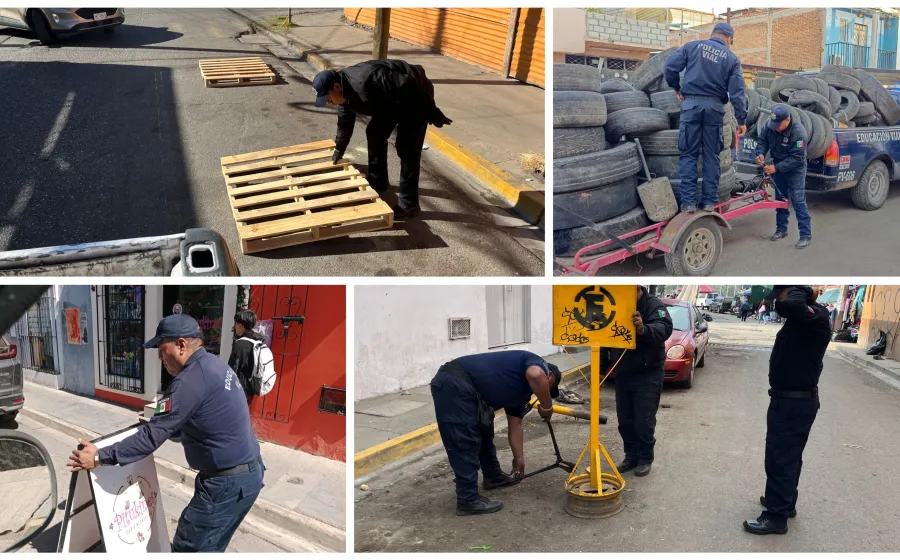 Implementan operativo “Barredora” en Oaxaca de Juárez