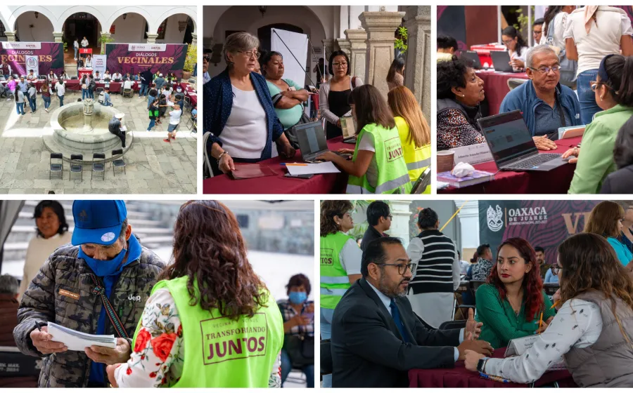 Atiende Diálogos Vecinales necesidades de habitantes de Oaxaca de Juárez