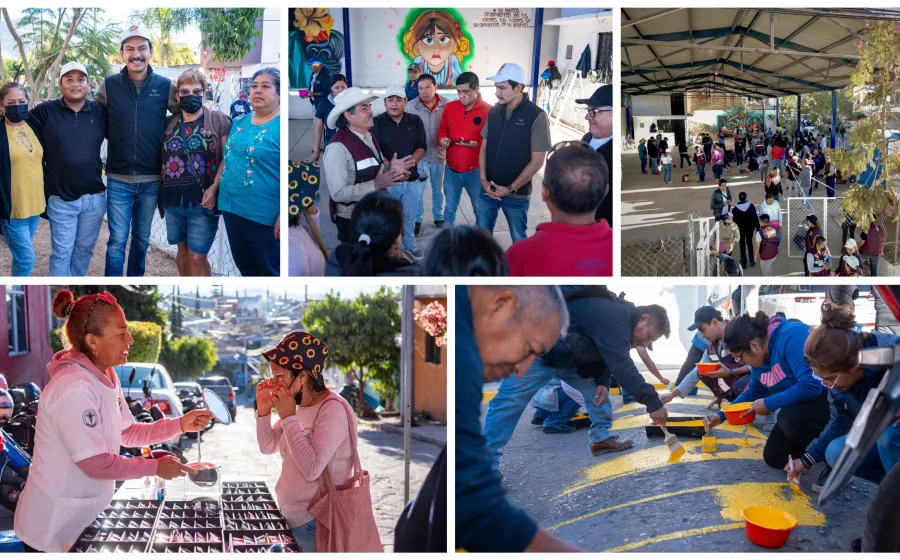 Se suman vecinos de la Colonia 7 Regiones a los Tequios Vecinales