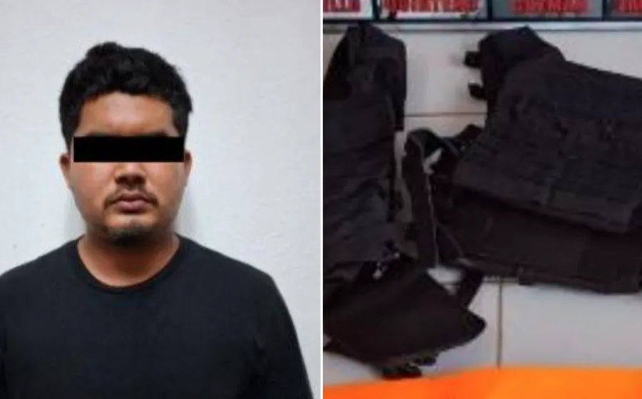 Lo detienen con armas de fuego, chalecos tácticos, y varios teléfonos celulares, en la Cuenca