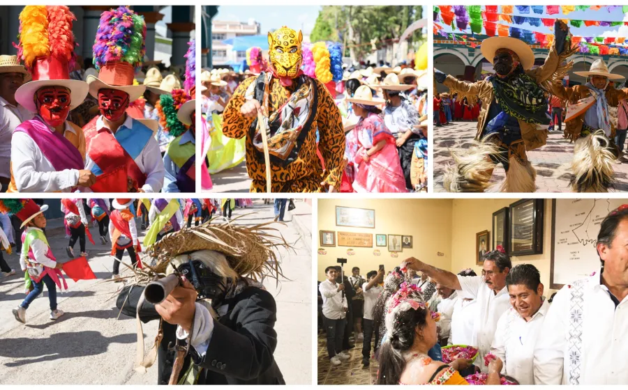 Vive Santiago Juxtlahuaca el Día Grande de su Carnaval