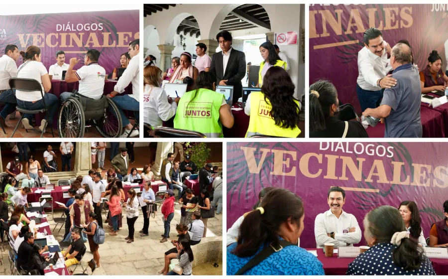 Diálogos Vecinales marcan una nueva dinámica de gobierno en Oaxaca de Juárez
