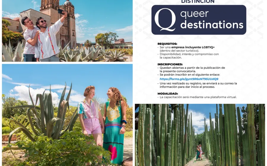 Convoca Sectur Oaxaca a empresas turísticas a obtener la distinción Queer Destinations