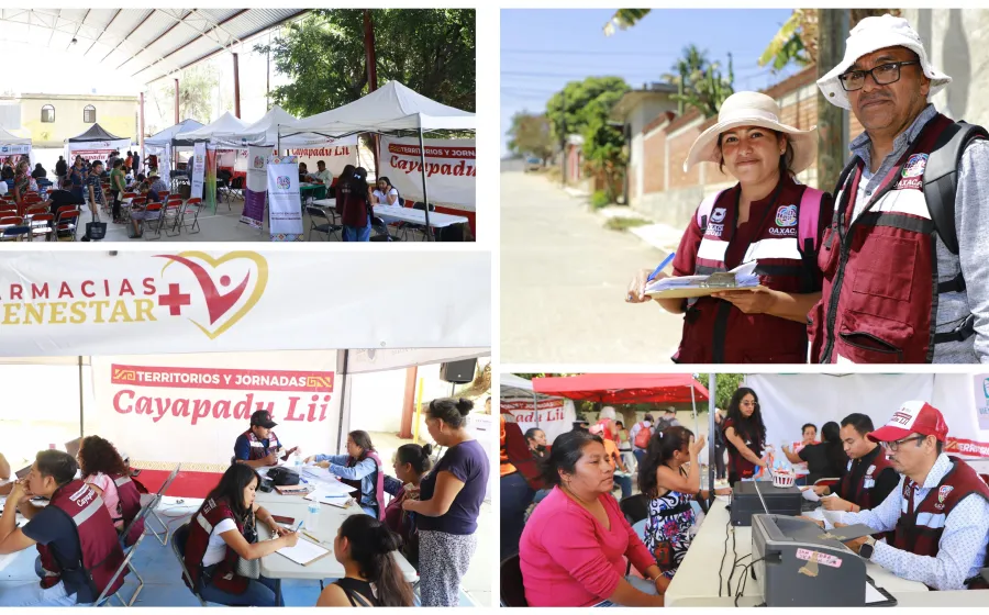 Jornadas Cayapadu Lii acercan servicios a San Isidro Monjas en Xoxocotlán
