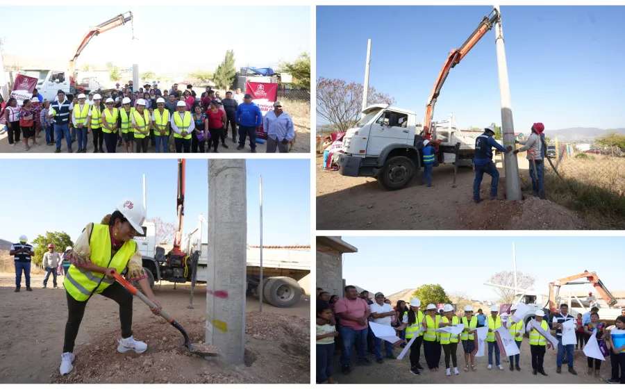 Inician trabajos de electrificación en la colonia Ojito de Agua en Xoxocotlán