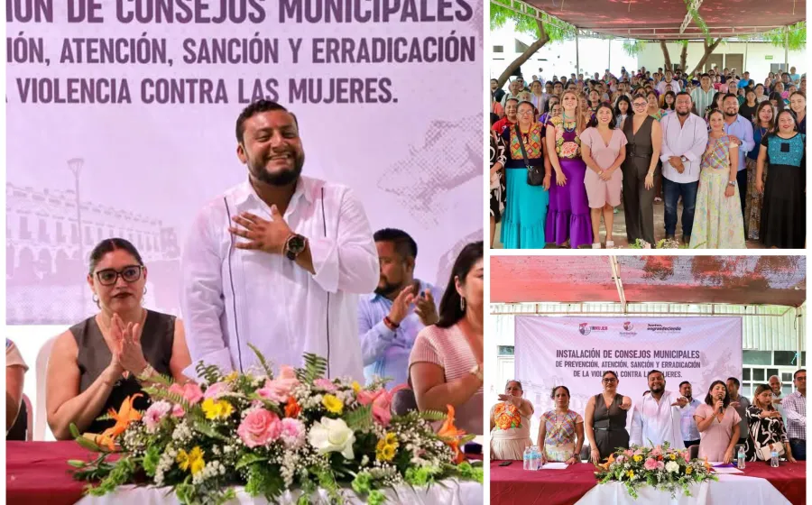 Gobierno juchiteco instala consejos para priorización de obras y para prevenir la violencia contra las mujeres