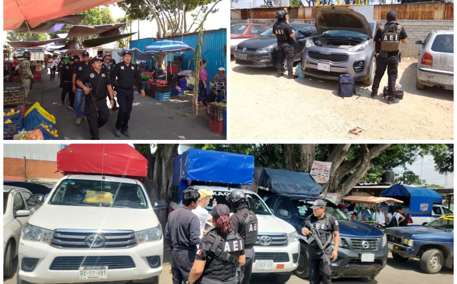 Participa Fiscalía de Oaxaca en operativo de prevención “Compra Segura” en la Central de Abasto