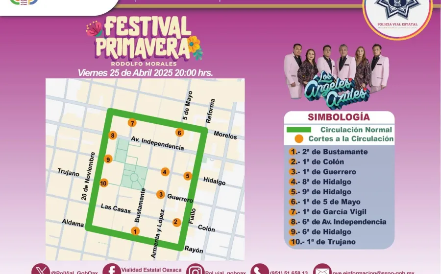Policía Vial Estatal garantiza seguridad vial durante concierto de Los Ángeles Azules