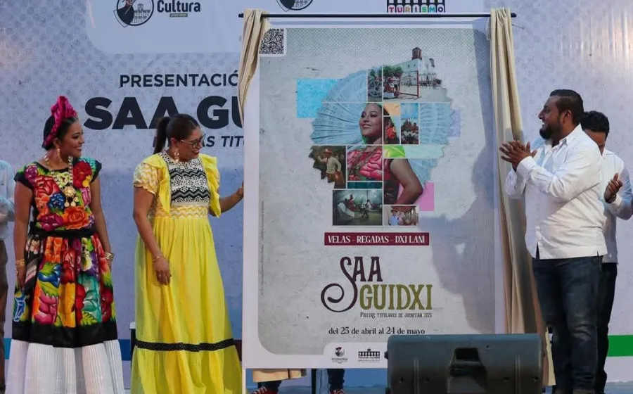 Juchitán anuncia el inicio de sus fiestas titulares con la presentación del cartel "Saa Guidxi 2025"