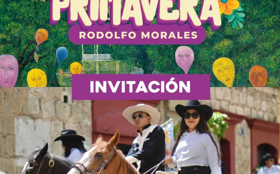 Todo listo para la Cabalgata del Festival Primavera Rodolfo Morales en Oaxaca de Juárez