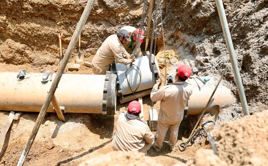Concluye Soapa reparación de infraestructura hidráulica dañada por reblandecimiento del suelo