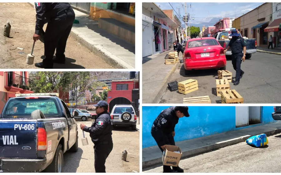 Amplía Policía Vial Dispositivo Barredora en agencias y colonias de Oaxaca de Juárez