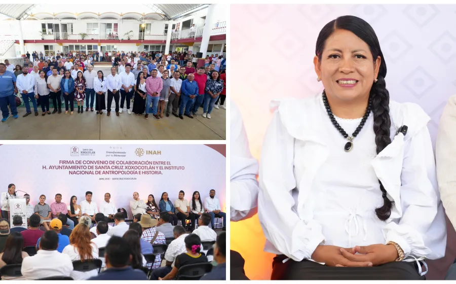 Firman convenio Ayuntamiento de Xoxocotlán e INAH para preservar y difundir el patrimonio cultural