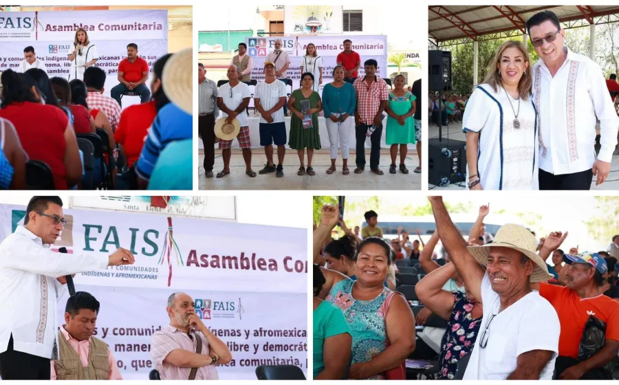Nancy Ortiz y Jesús Valencia presentes en la elección del Comité del FAISPIAM, realizada en Santa Elena, El Tule.
