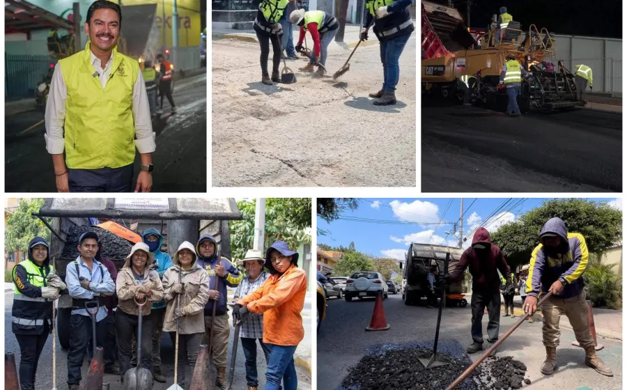 Mega Plan de Bacheo y Reencarpetamiento avanza en Oaxaca de Juárez