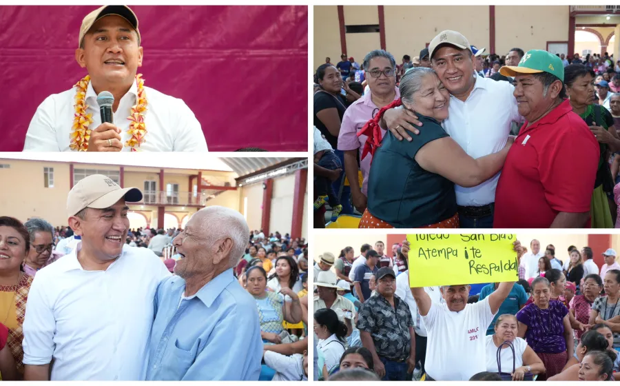 San Blas Atempa recibe con los brazos abiertos a su paisano, Senador Nino Morales