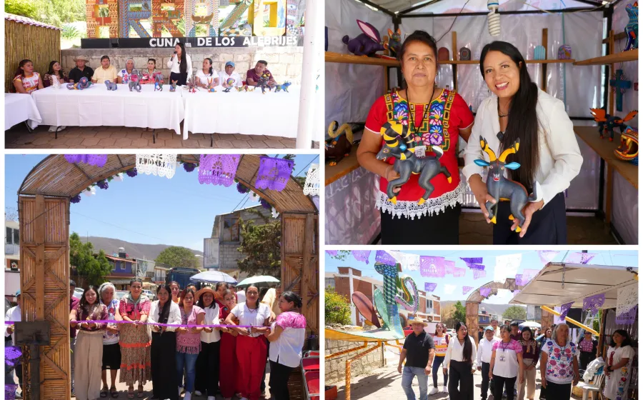Inicia la Expo Artesanal de Alebrijes Arrazola 2025 en Santa Cruz Xoxocotlán