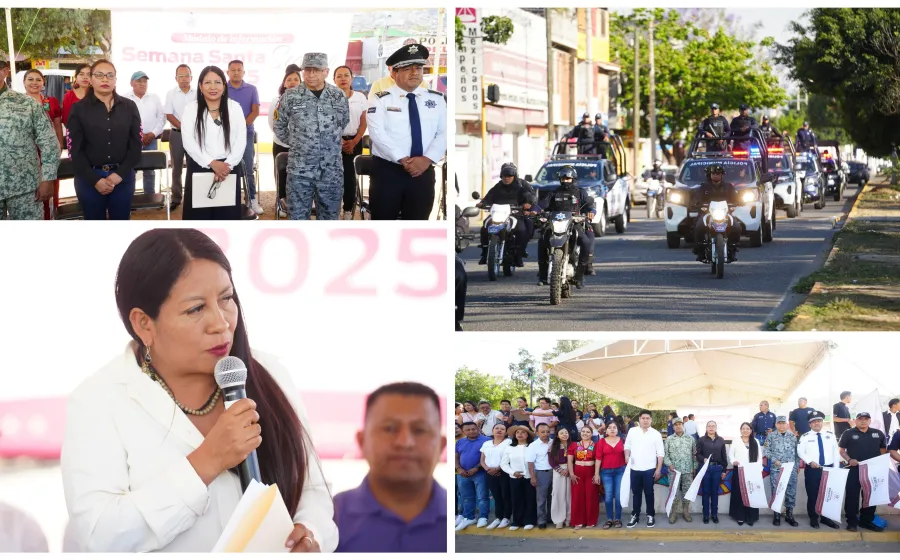 Arranca operativo Semana Santa Segura 2025 en Xoxocotlán