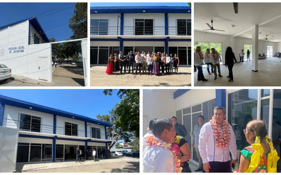  Habilitan nueva sede de oficinas de la Fiscalía de Oaxaca en Juchitán, para dar mejor y más eficiente atención para la región del Istmo de Tehuantepec