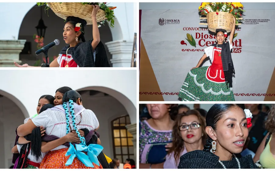 Joselyn Pamela Mendoza Reyes, representante de la Diosa Centéotl 2025 de Oaxaca de Juárez