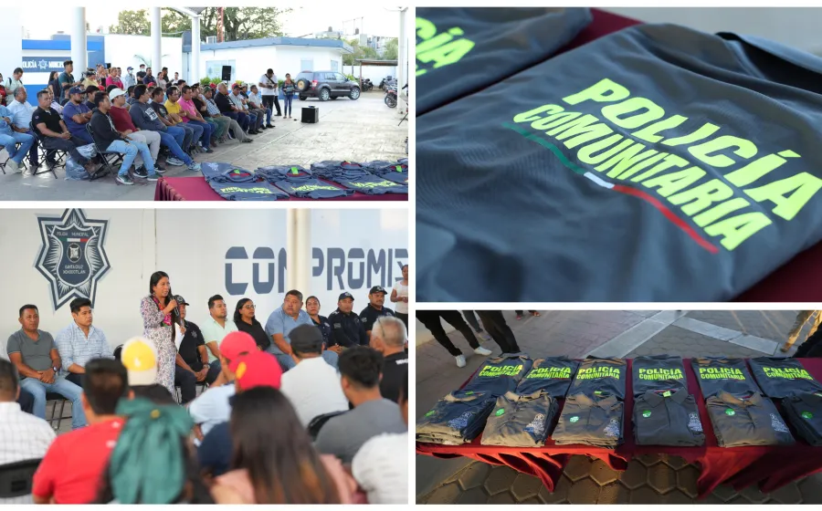 Fortalecen seguridad en agencias de Xoxocotlán con entrega de uniformes a policías