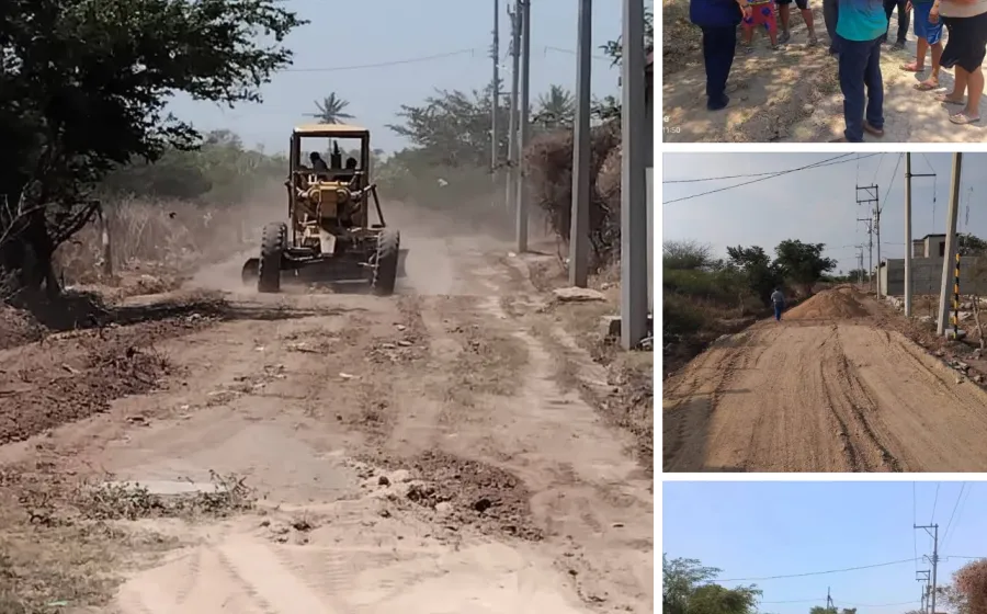 Gobierno juchiteco mejora condiciones de calles en la col. San Antonio de la 7a. Sección