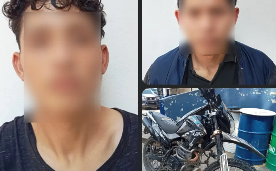 Policía Municipal detiene a dos personas por el presunto robo de una motocicleta