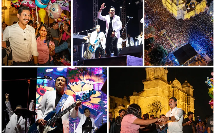 Oaxaca de Juárez celebra con música y alegría su 493 aniversario