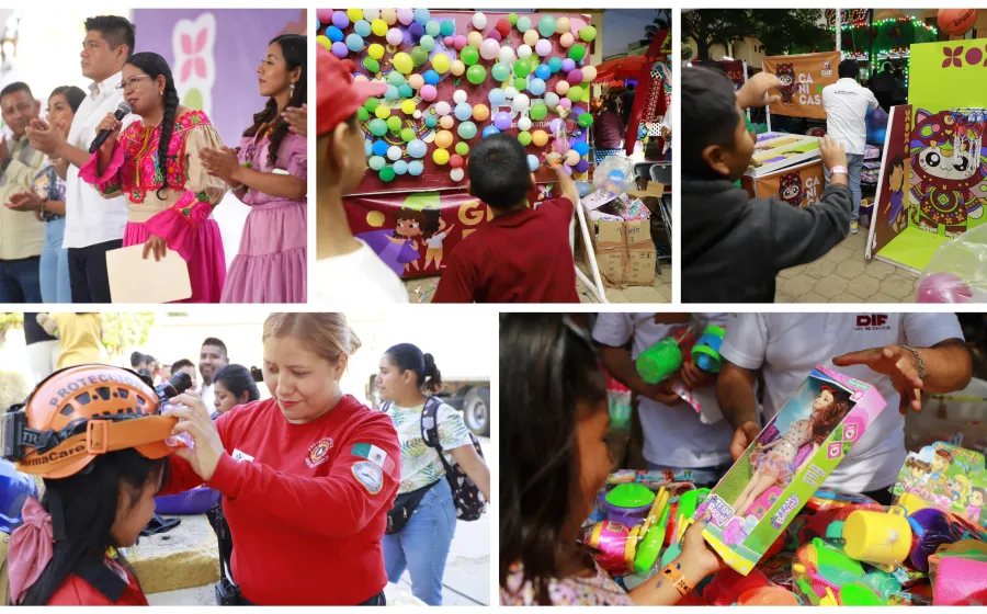 Con un festival lleno de sonrisas y sorpresas Xoxocotlán celebra a la niñez