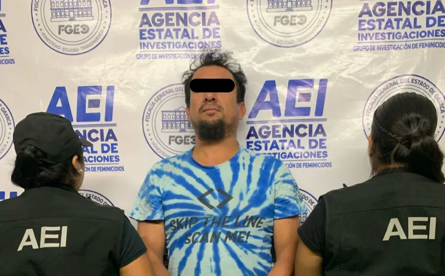 Fiscalía de Oaxaca aprehende a una persona por feminicidio cometido en Reyes Mantecón