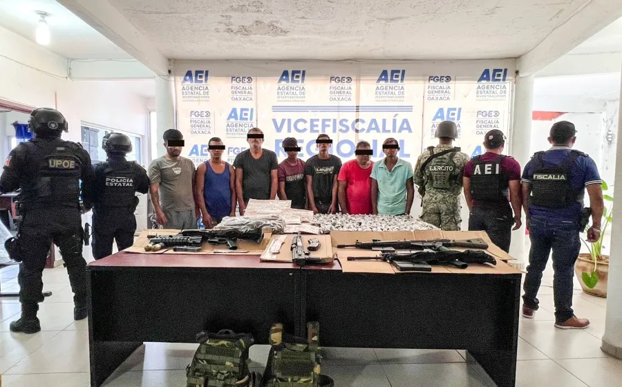 Siete detenidos por agresión con disparos contra elementos de la PE, en la Costa