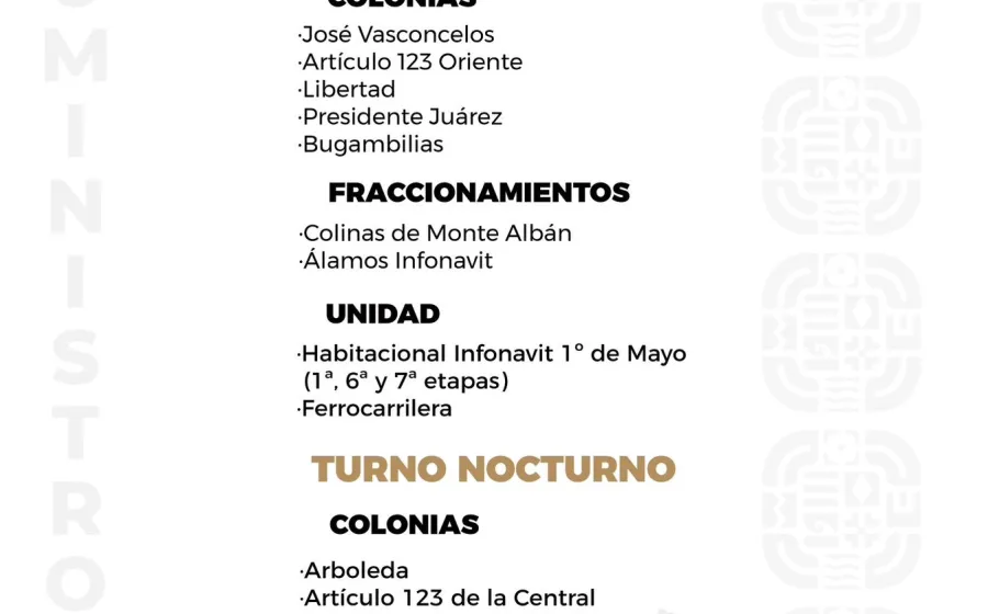 Agenda del suministro de agua potable 