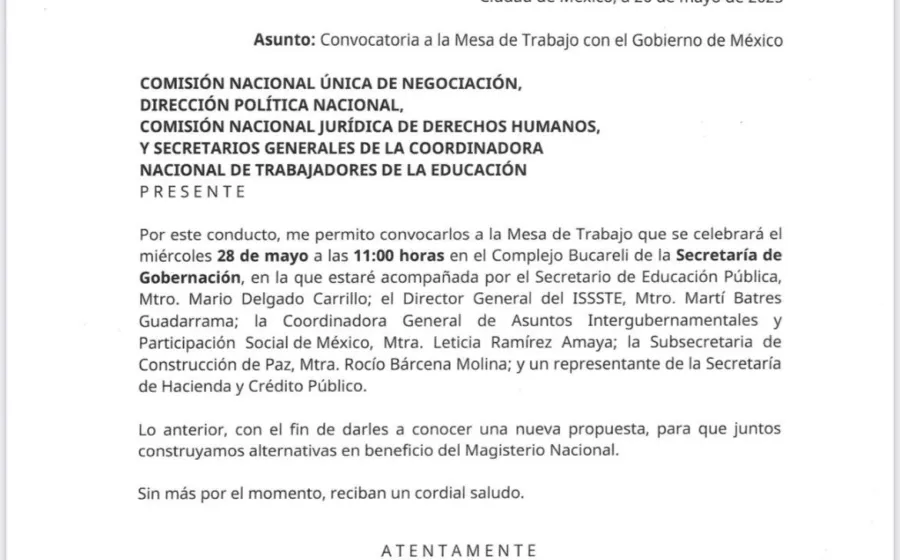 Continúa la búsqueda de acuerdos y ofrecer alternativas a la CNTE
