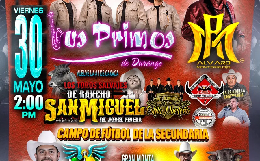¡El jaripeo se vive en grande en Santa Cruz Xoxocotlán!