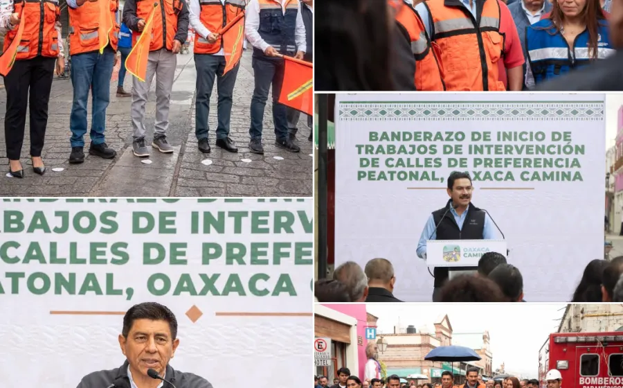 Oaxaca camina: inicia intervención integral de calles en el Centro Histórico