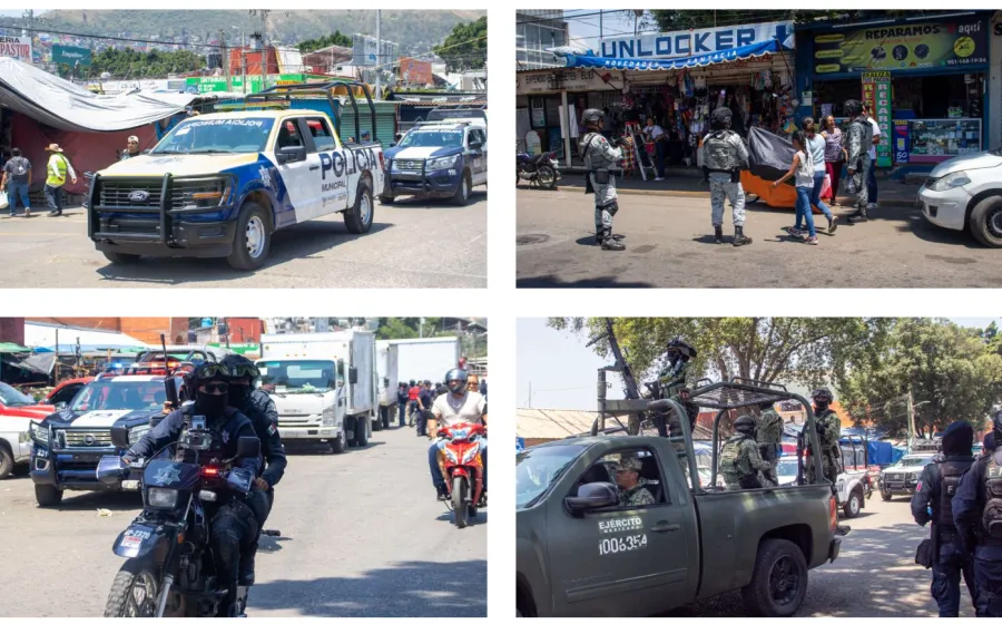 Corporaciones de seguridad inician Operación Pescador en la Central de Abasto