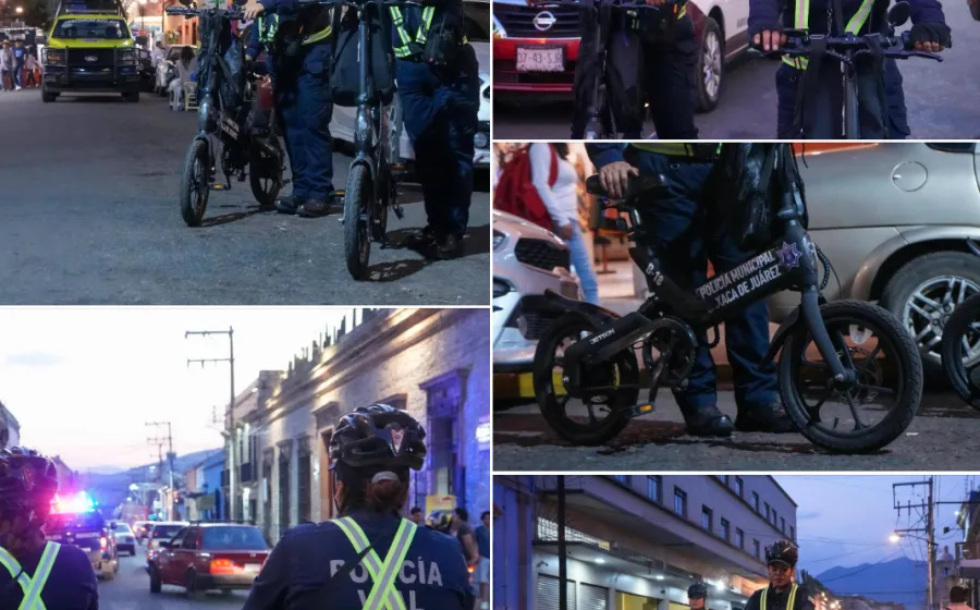 Refuerza Oaxaca de Juárez la seguridad vecinal con bicicletas eléctricas