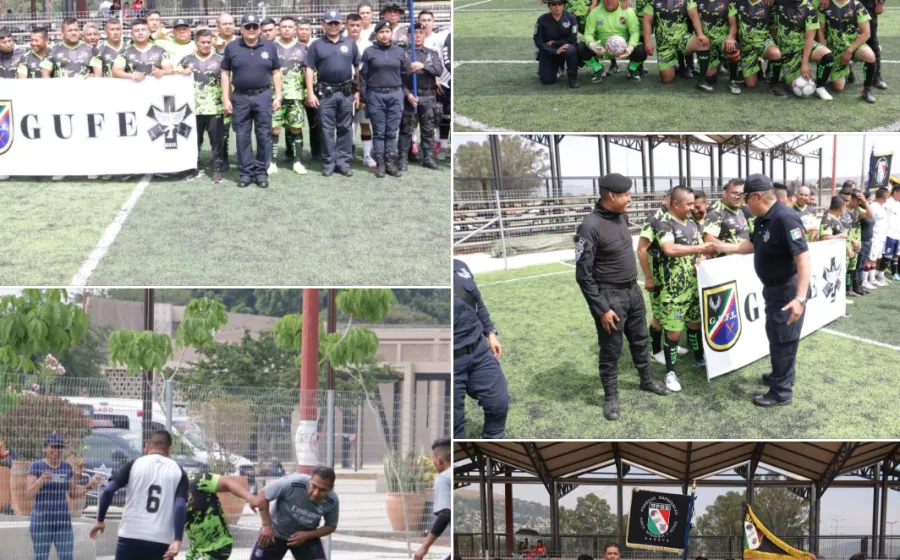 Con cuadrangular de futbol celebran Aniversario del Grupo Urbano de Fuerzas Especiales