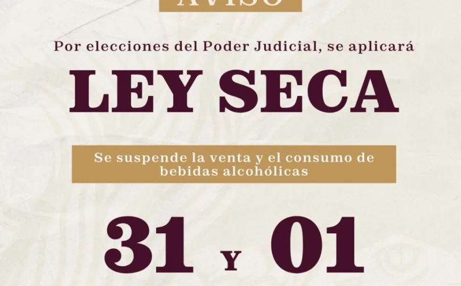 Oaxaca de Juárez implementará Ley Seca y reforzará vigilancia para la jornada del 1 de junio